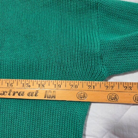 EUC LILLY PULITZER GREEN 100% COTTON CREW NECK PULLOVER SWEATER SMALL - Picture 13 of 14